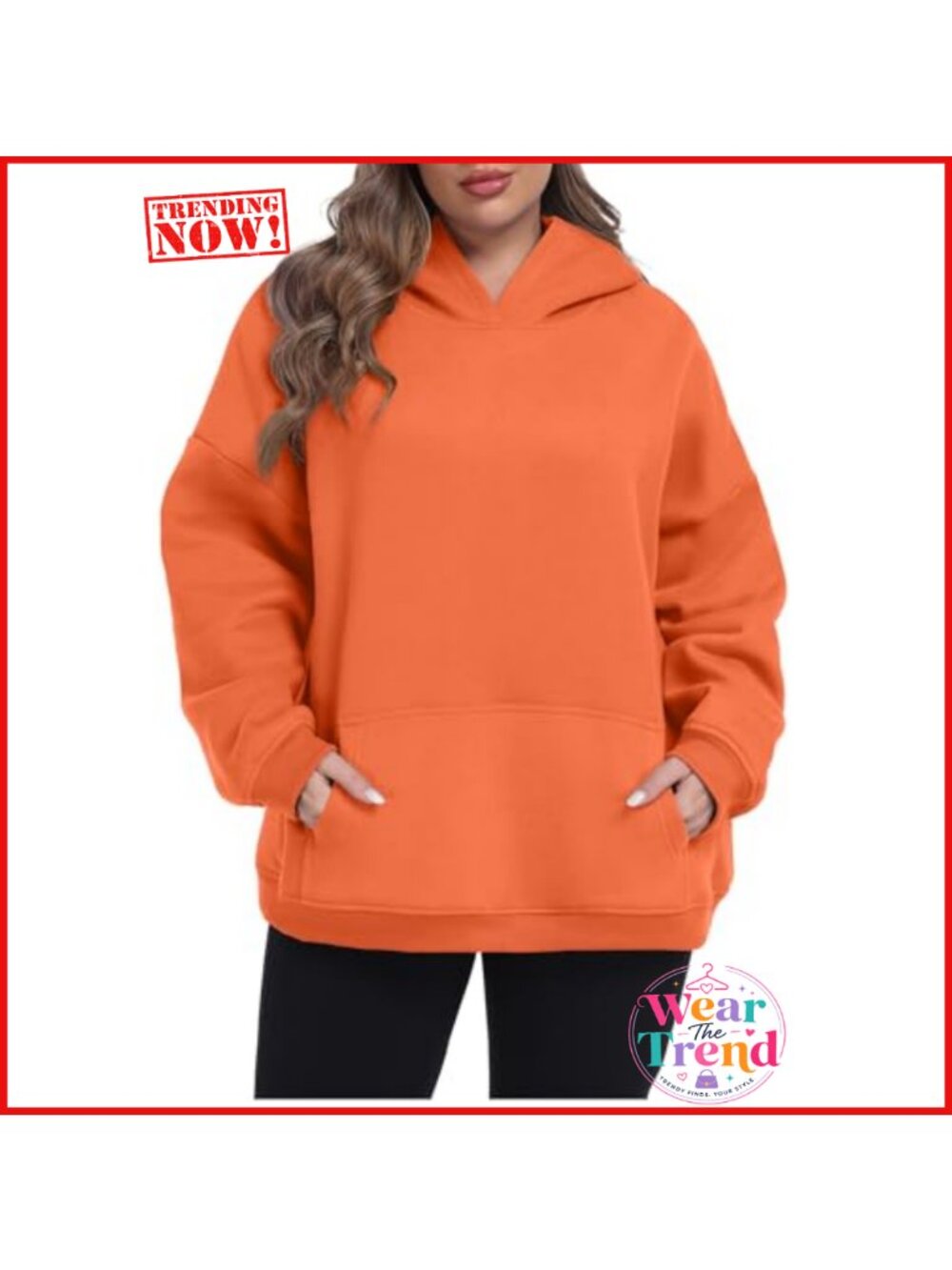 Women's Plus Size Fleece Lined Oversized Hoodie Pullover Sweatshirt